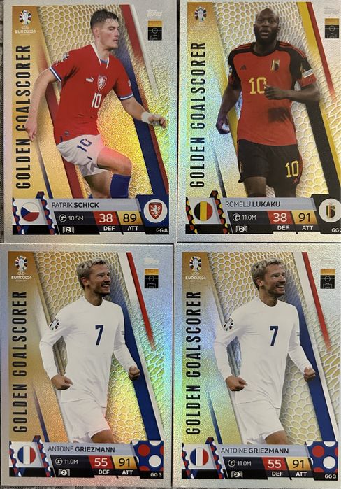 Cartas de coleção Match Attax Raras