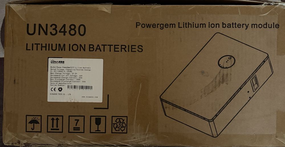 Акумулятор HinaESS by Luxpower POWERGEM 51,2V/100AH
