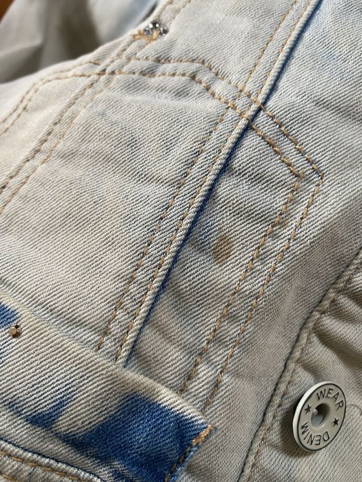 Casaco de ganga clara com bordados mayoral 12 anos