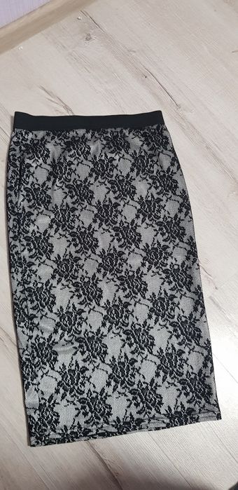 Спідниця чорна сіра мереживо 44-46