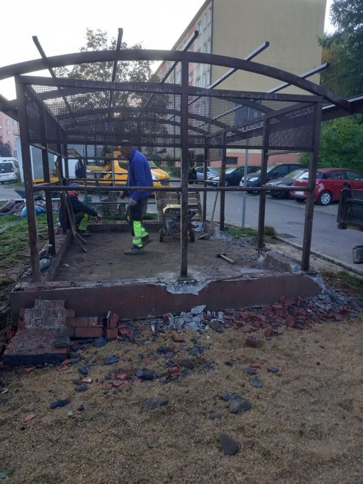 Wiata,konstrukcja stalowa ,dlu4,2/szer2,8/wys2,2