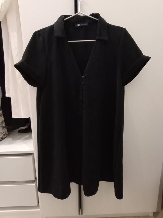 ZARA Sukienka czarna, elegancka, krótka, rozmiar M