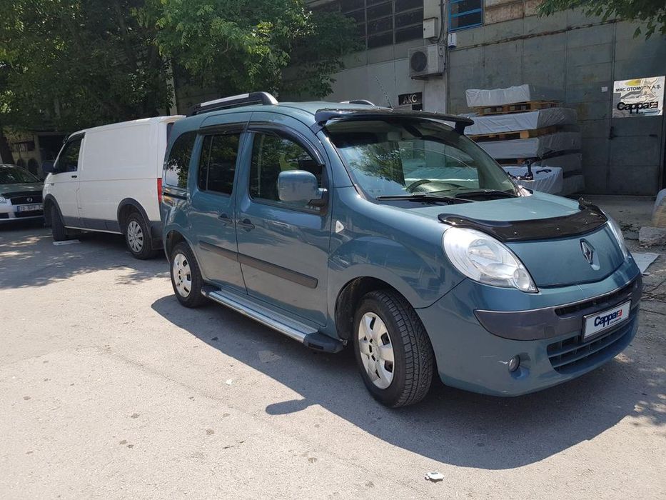 Renault Kangoo 2008-2013 Дефлектор капота (мухобойка) EuroCap