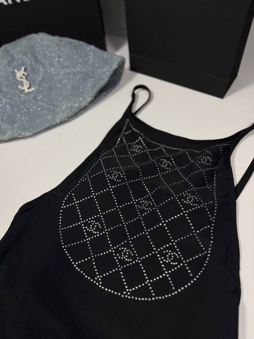 Купальник зі стразами Chanel преміум нова колекція