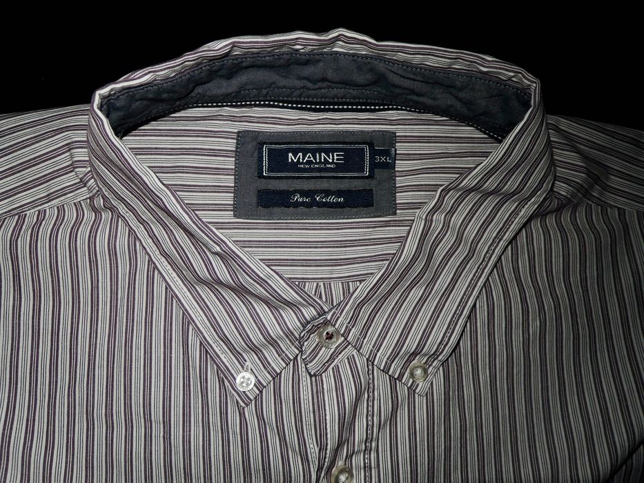 Maine  elegancka koszula 3XL w paski  bawełna długi rękaw