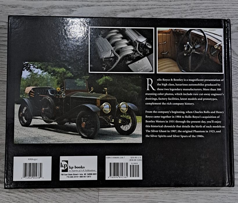 Livro "Rolls Royce & Bentley"