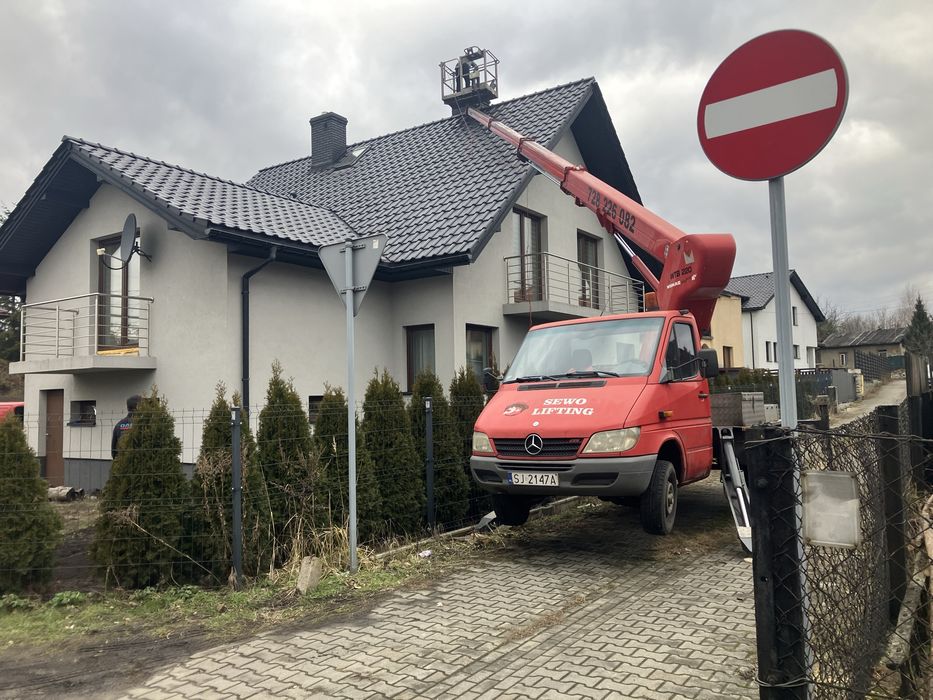 Zwyżka,podnośnik koszowy,wycinka drzew