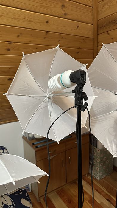 Zestaw lamp bezcieniowe parasolki