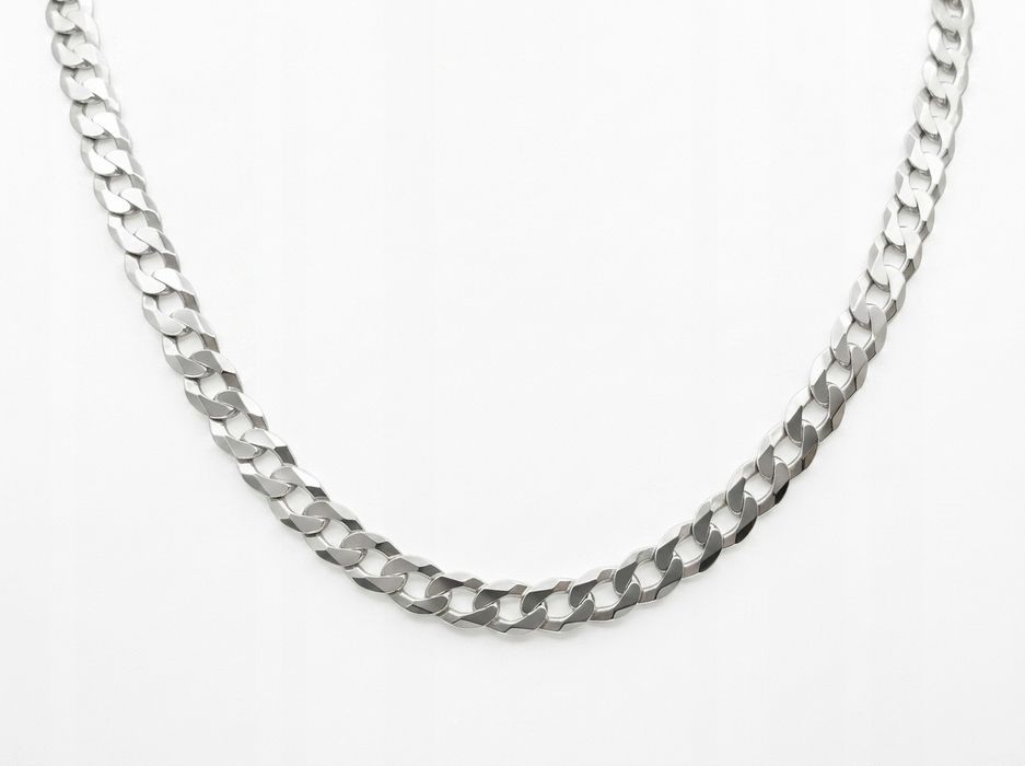 Łańcuszek srebrny pr. 925 53cm 7mm 33,25g używany