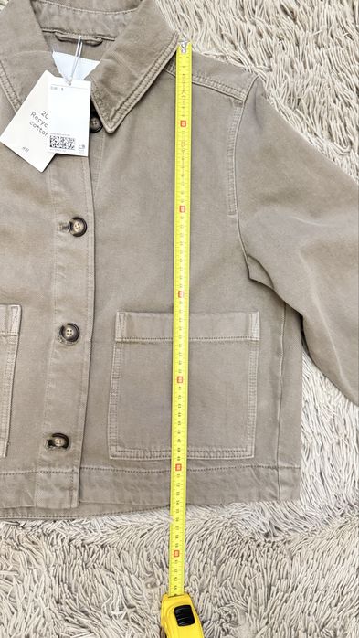 Джинсова куртка S-М, кольору хакі, H&M