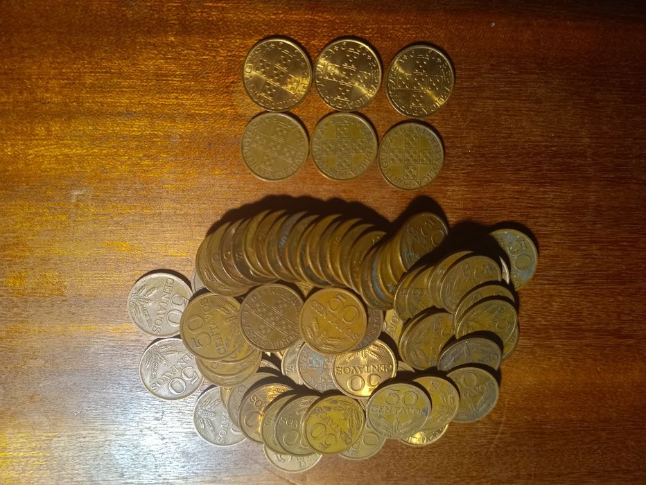 73 moedas de 50 centavos 1969 a 1979