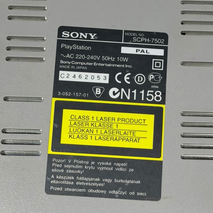 Kultowa konsola Sony PlayStation PS1 SCPH-7502 Retro B6/032245