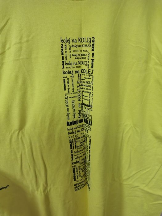 Koszulka Jaskrawa Neon Solidarność Kolejarze Barcice 2016 XL Gildan