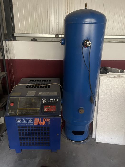 Compressor 7cv com deposito 300lts e secador
