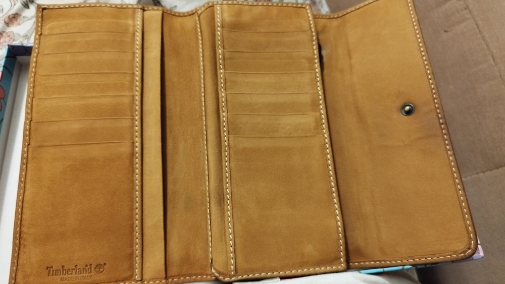 Porta moedas em pele, Timberland original