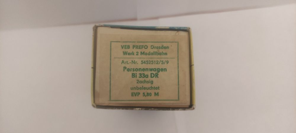 Wagon osobowy PIKO DDR H0 Bi 33a DR – z oryginalnym pudełkiem – stan idealny