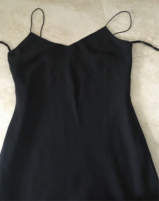 Czarna klasyczna sukienka 38 C&A