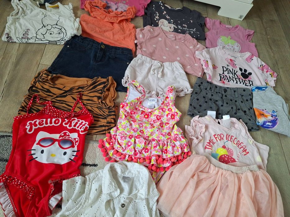 Paczka ubranek 98cm dla dziewczynki Next H&M Kitty Zara George
