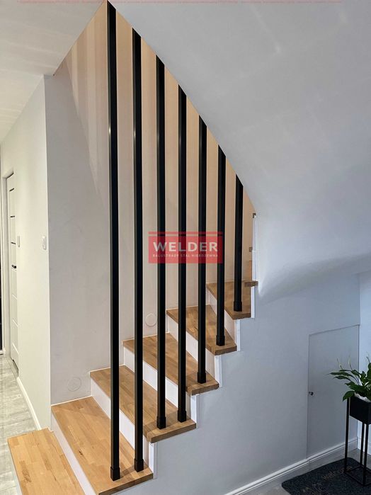 Balustrada Harfa Balustrady nierdzewne Szklane Balkon Antracyt