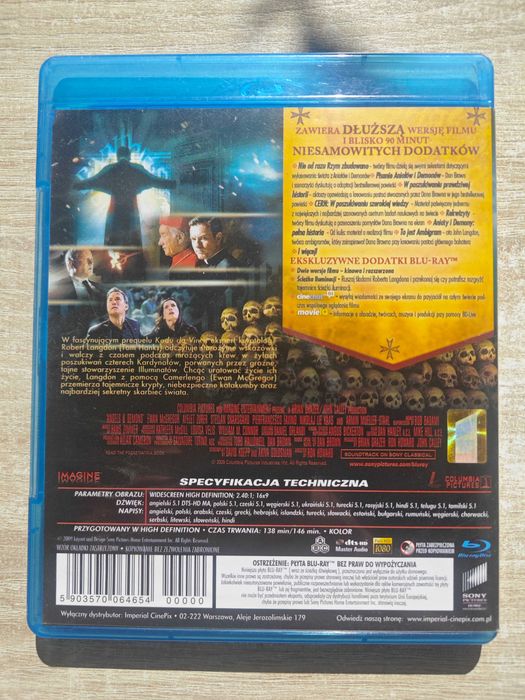Anioły i Demony bluray film PL