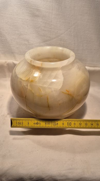 Piękny unikalny wazon waza onyks  - zabytek