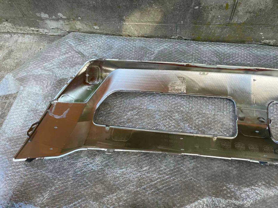 Хром накладка переднього бампера Mercedes ML W166 11-15 Рамка