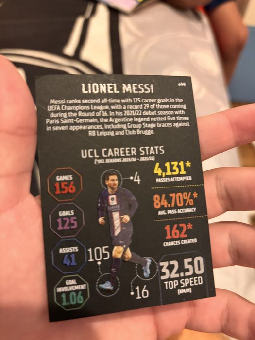 Cartas do messi numerada e cartas do mudial 2026
