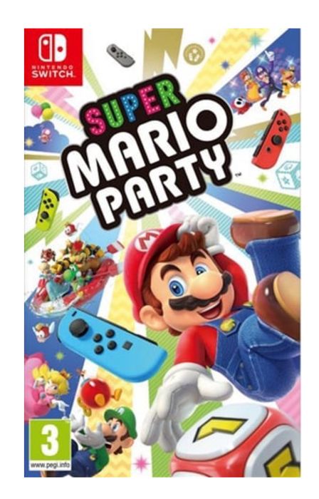Nintendo Switch + 2 Jogos (Super Mario Party + Super Mario Deluxe)