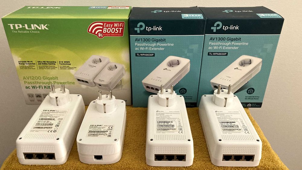 TP-Link TL-WPA8630P KIT + 2 extensores AV1300 – rede Powerline Wi-Fi