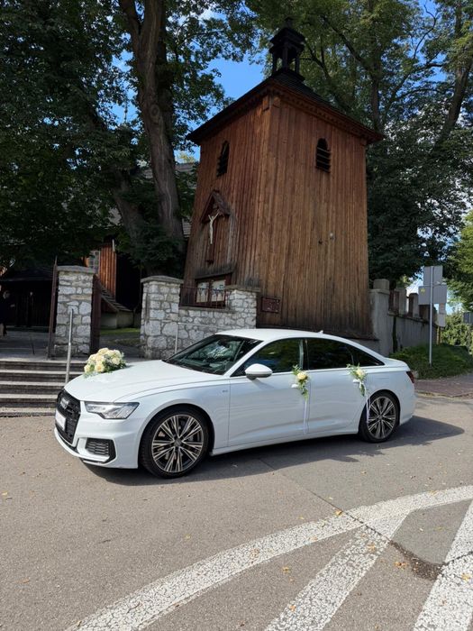 Elegancki samochód do ślubu – Audi A6 Quattro S line z kierowcą