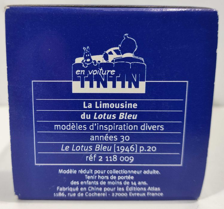 Carro -  Tintin e o Lotus Azul - Limousine, anos 20