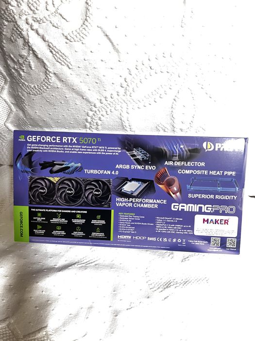 Palit Nvidia Geforce RTX 5070 Ti GamingPro OC 16Gb Gddr7
