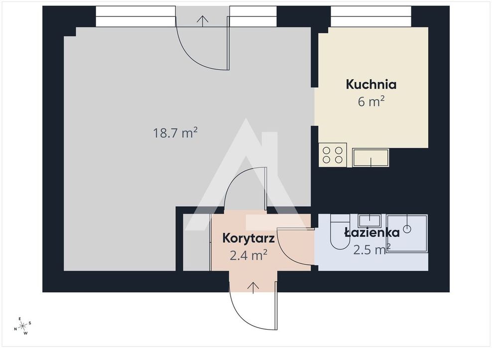 Kawalera do wynajęcia, 31 mkw, umeblowana.