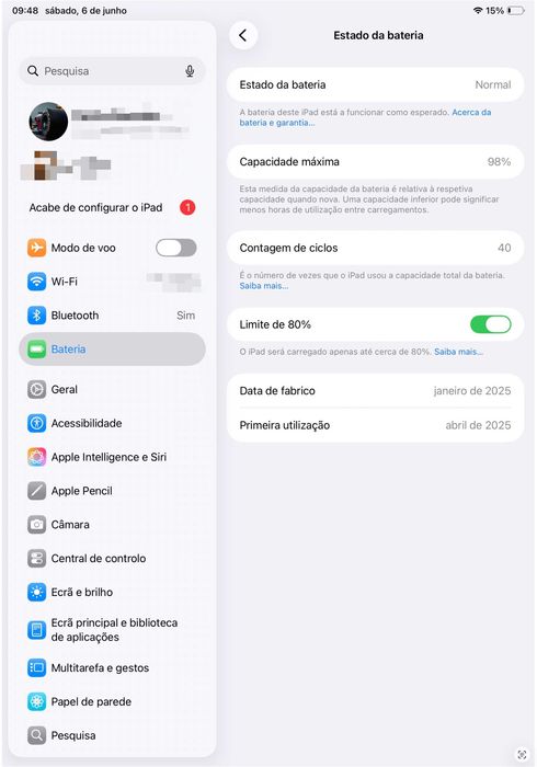 Ipad Air Luz das Estrelas (Starlight) M3 128gb como novo com capa, pelicula e garantia