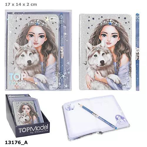 Notes z ołówkiem Top Model Wolf 13176A. Nowy Produkt