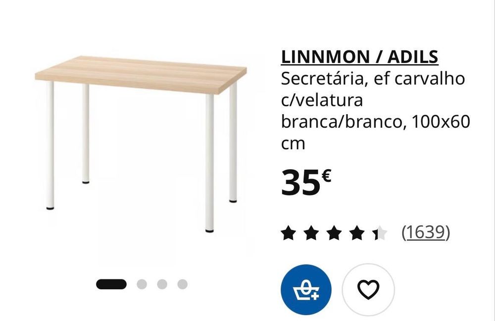 Mesa  LINNMON (IKea)