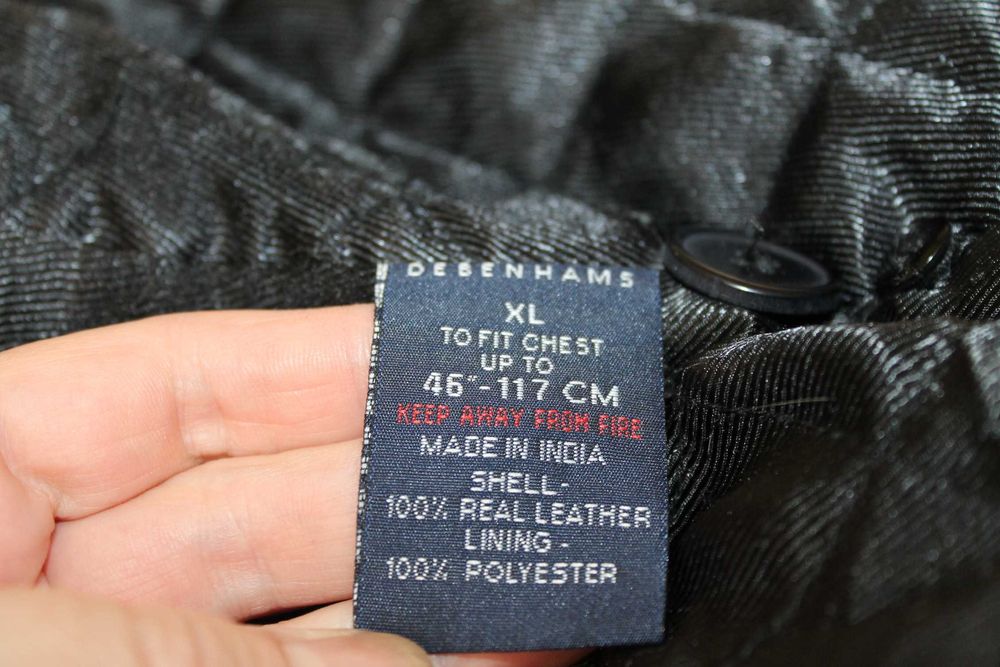 Мужская кожаная куртка Debenhams . Размер XL.52-54.