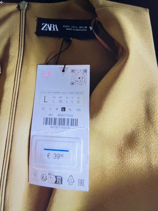 Vertido da zara nunca usado na cor verde pistácio