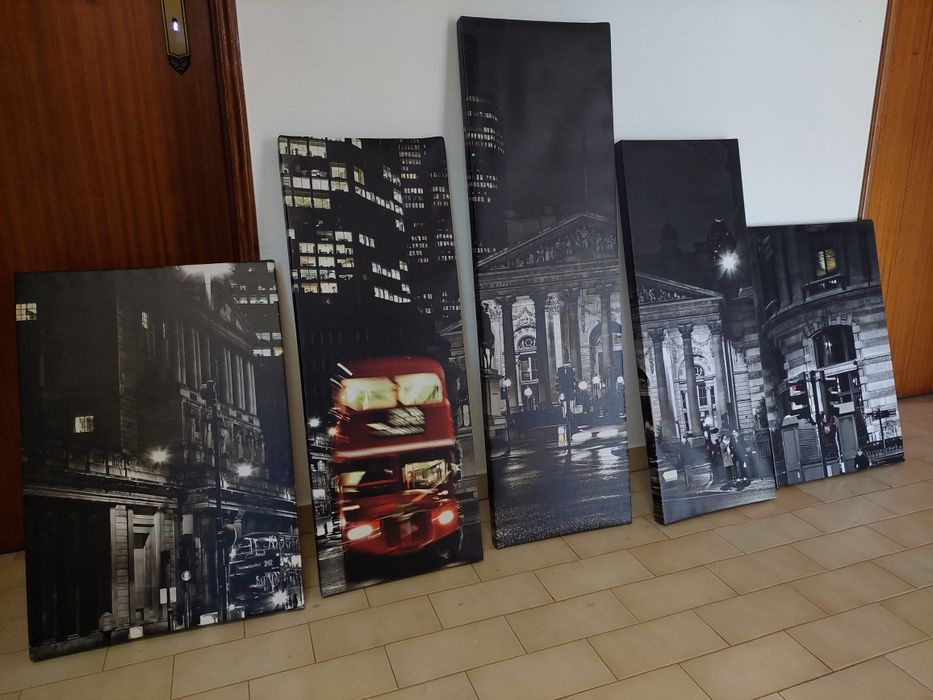 Tela repartida 5 partes Londres