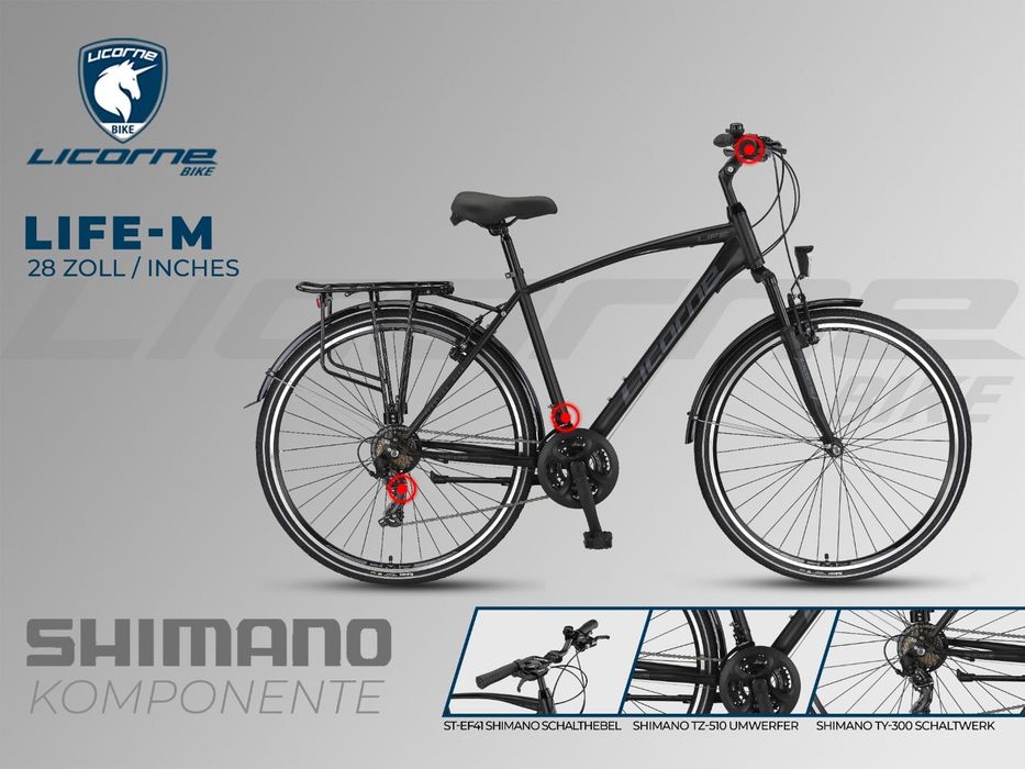 PRZECENA!!! Niemiecki rower trekkingowy LIFE 21 biegów