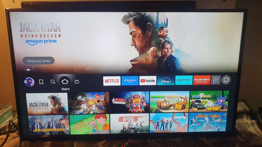 Telewizor LED JTC 43"+Amazon FireTv Stick, SmartTv, Wi-Fi, Netflix, YouTube, Disney