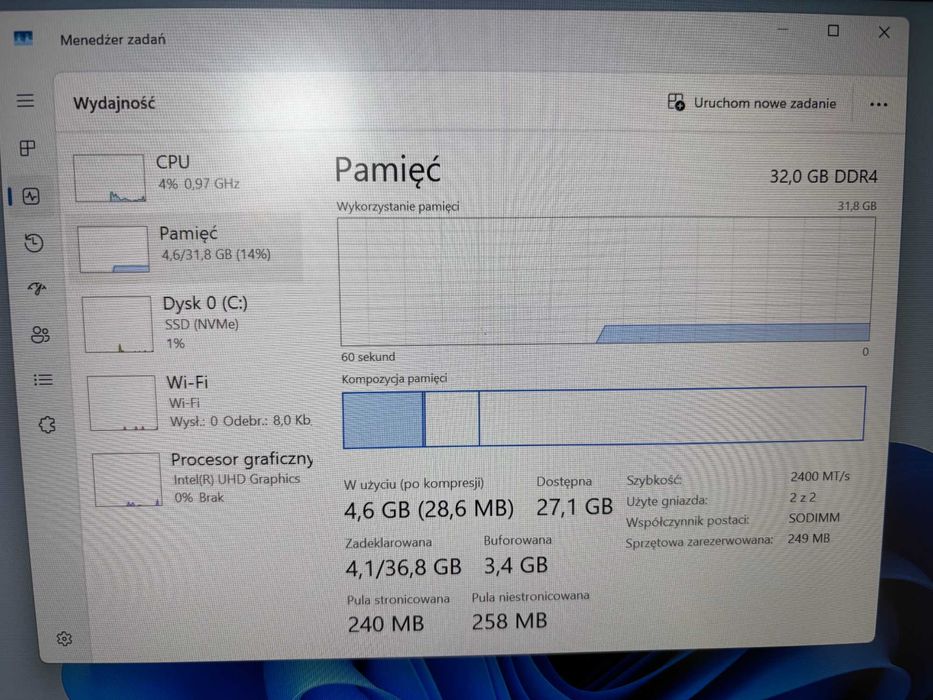 Laptop Lenovo ThinkPad L14 gen1 32GB RAM Intel Core i5-10210U w pełni sprawny