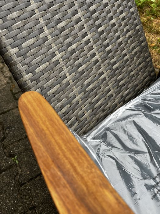 Komplet 5 foteli ogrodowych technorattan