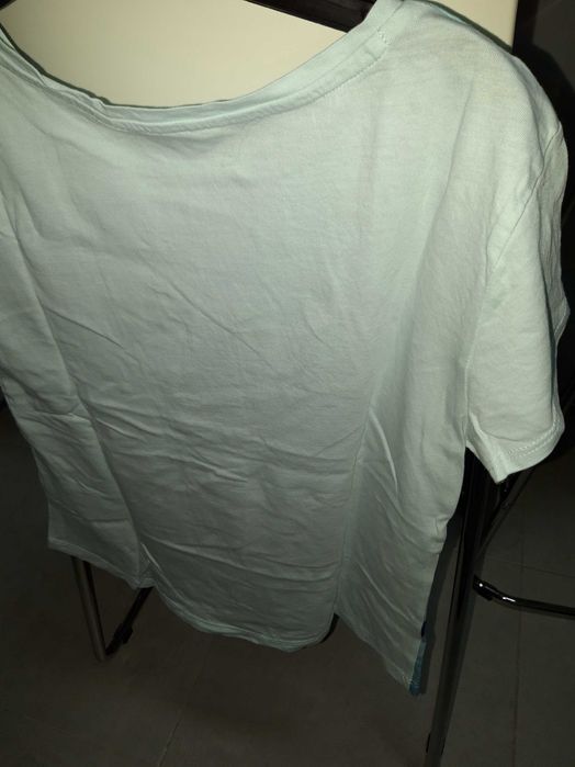 Tshirt azul cão e gato H&M 10-12anos