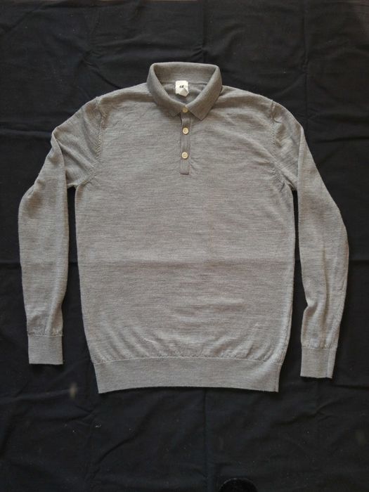 polo męskie, sweter z wełny merino