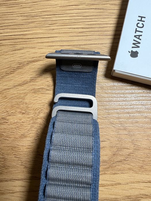 Oryginalny pasek Apple Watch Alpine Loop Blue 49mm M