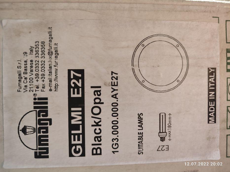 Plafony LED różne modele, produkcja Włochy