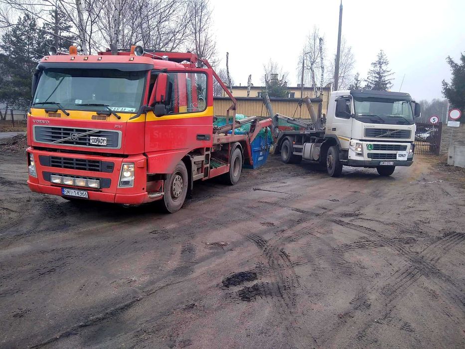 Wywóz śmieci kontener na gruz Utylizacja odpadów Transport ziemi