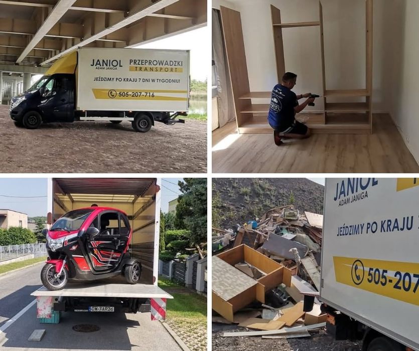Transport/przeprowadzki/utylizacja starych mebli Śląsk/Polska