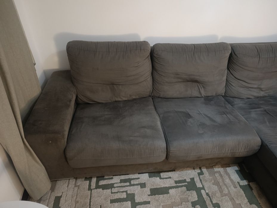 Sofá 3 lugares cinzento